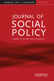 Journal of Social Policy Volume 50 - Issue 1 -