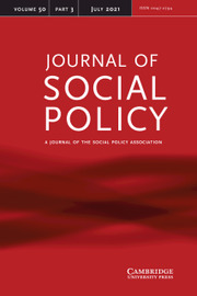 Journal of Social Policy Volume 50 - Issue 3 -