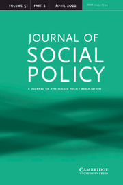 Journal of Social Policy Volume 51 - Issue 2 -