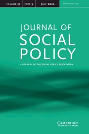 Journal of Social Policy Volume 51 - Issue 3 -