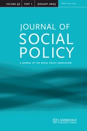 Journal of Social Policy Volume 52 - Issue 1 -