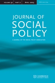 Journal of Social Policy Volume 52 - Issue 2 -