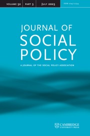Journal of Social Policy Volume 52 - Issue 3 -