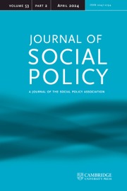 Journal of Social Policy Volume 53 - Issue 2 -