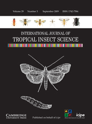 International Journal of Tropical Insect Science Volume 29 - Issue 3 -
