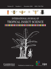 International Journal of Tropical Insect Science Volume 29 - Issue 4 -