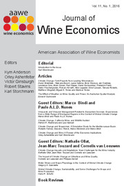 Journal of Wine Economics Volume 11 - Issue 1 -