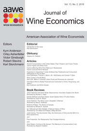 Journal of Wine Economics Volume 13 - Issue 2 -