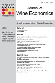 Journal of Wine Economics Volume 14 - Issue 1 -