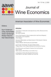 Journal of Wine Economics Volume 15 - Special Issue2 -  Wine, Macroeconomics, and Finance
