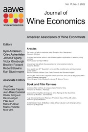 Journal of Wine Economics Volume 17 - Issue 2 -