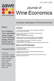 Journal of Wine Economics Volume 18 - Issue 3 -