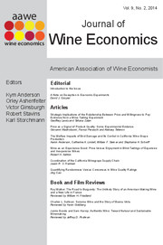 Journal of Wine Economics Volume 9 - Issue 2 -