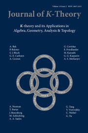 Journal of K-Theory Volume 10 - Issue 2 -