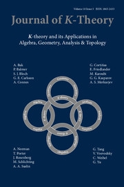 Journal of K-Theory Volume 10 - Issue 3 -
