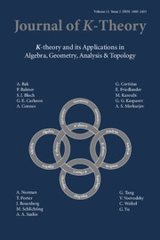 Journal of K-Theory Volume 12 - Issue 2 -