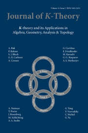 Journal of K-Theory Volume 14 - Issue 2 -