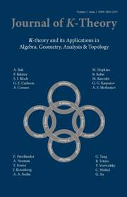 Journal of K-Theory Volume 1 - Issue 1 -