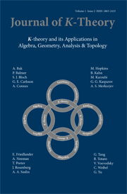 Journal of K-Theory Volume 1 - Issue 2 -