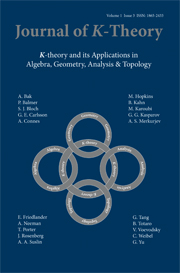 Journal of K-Theory Volume 1 - Issue 3 -