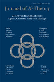 Journal of K-Theory Volume 2 - Issue 1 -