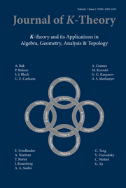 Journal of K-Theory Volume 7 - Issue 2 -