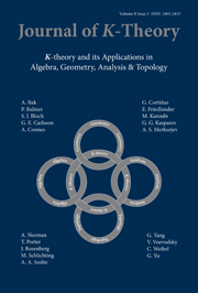 Journal of K-Theory Volume 8 - Issue 1 -