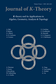 Journal of K-Theory Volume 9 - Issue 1 -
