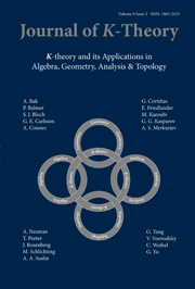 Journal of K-Theory Volume 9 - Issue 2 -