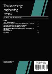The Knowledge Engineering Review Volume 19 - Issue 1 -