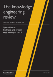 The Knowledge Engineering Review Volume 24 - Issue 3 -  Software and system engineering – part 2