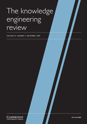 The Knowledge Engineering Review Volume 24 - Issue 4 -