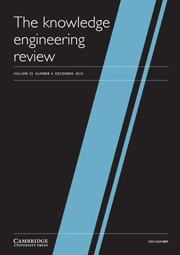 The Knowledge Engineering Review Volume 25 - Issue 4 -