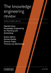 The Knowledge Engineering Review Volume 28 - Issue 2 -  Knowledge Engineering for Planning and Scheduling