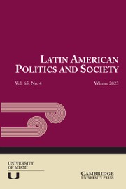 Cover of the journal Latin American Politics and Society