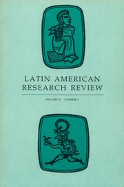 Latin American Research Review Volume 11 - Issue 1 -