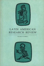 Latin American Research Review Volume 11 - Issue 2 -