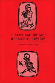 Latin American Research Review Volume 14 - Issue 1 -