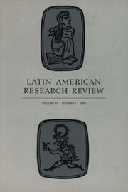 Latin American Research Review Volume 15 - Issue 1 -