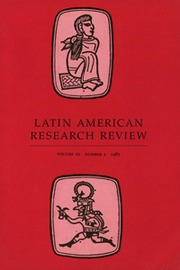 Latin American Research Review Volume 20 - Issue 2 -