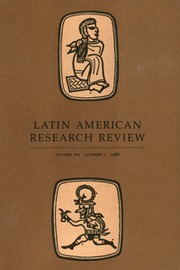 Latin American Research Review Volume 21 - Issue 1 -
