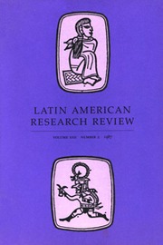 Latin American Research Review Volume 22 - Issue 2 -