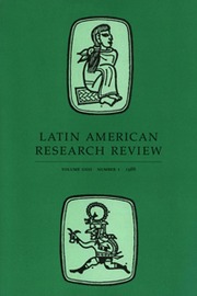 Latin American Research Review Volume 23 - Issue 1 -