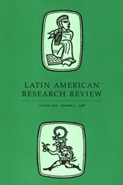 Latin American Research Review Volume 23 - Issue 2 -