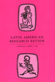 Latin American Research Review Volume 24 - Issue 3 -