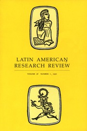 Latin American Research Review Volume 26 - Issue 1 -
