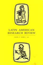 Latin American Research Review Volume 26 - Issue 3 -