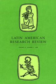 Latin American Research Review Volume 27 - Issue 1 -