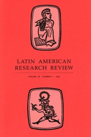 Latin American Research Review Volume 28 - Issue 1 -