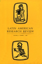 Latin American Research Review Volume 33 - Issue 1 -